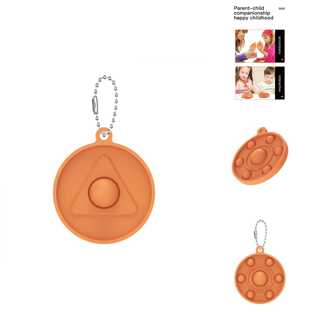 Игра в кальмара Поп Ит Простая ямочка Пузырьковый брелок-подвеска Непоседа для снятия стресса Веселье