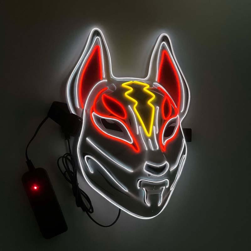 Светящаяся маска на все лицо «Крепость» LED для Хэллоуина