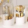 360. Rotating Makeup Brush Holder With Lid Luxury Cosmetic Holder Eyebrow Pencil Storage Lipsti I4R9