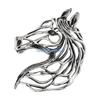 HX6F Modernist Horse Brooch Alloy Badge Pin Fashion Suit Coat Accessory Jewellery for Formal Casual Wear