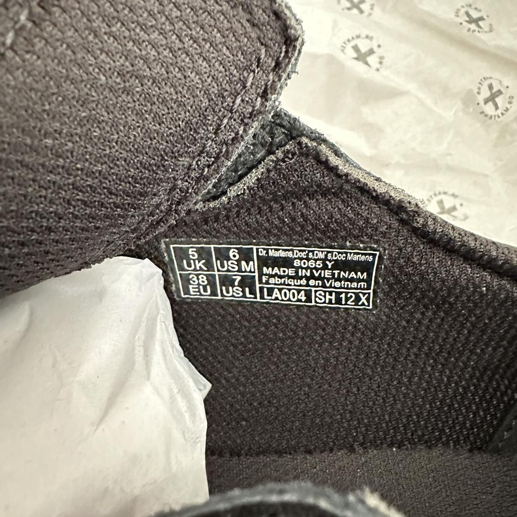 Dr. Martens Comfortable Versatile Low-Top Leather Shoes Kids Shoes Black 8065Y30741001