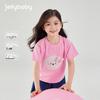 Детская футболка с коротким рукавом и мультяшным принтом для девочек JELLYBABY