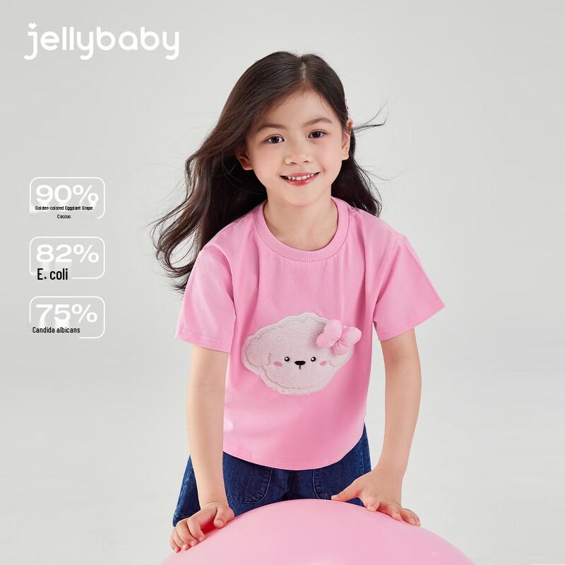 Детская футболка с коротким рукавом и мультяшным принтом для девочек JELLYBABY