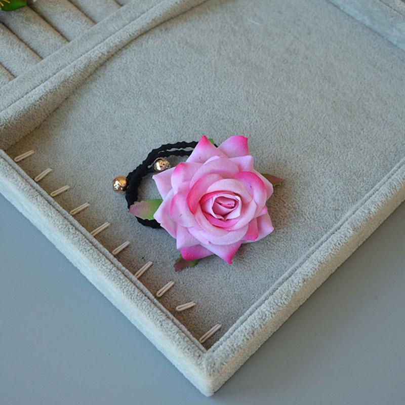 Винтажная красная роза заколка для волос сбоку для танцевальных выступлений