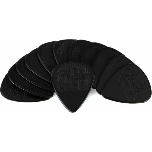 Fender? Nylon Picks, 351 Shape, 1.14 Mm (12 Pack), Black