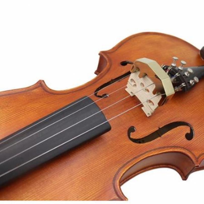 4 Claw Practical Metal Golden Violin Mute Muffler for 1/2 3/4 4/4 Violin Stringed Instruments
