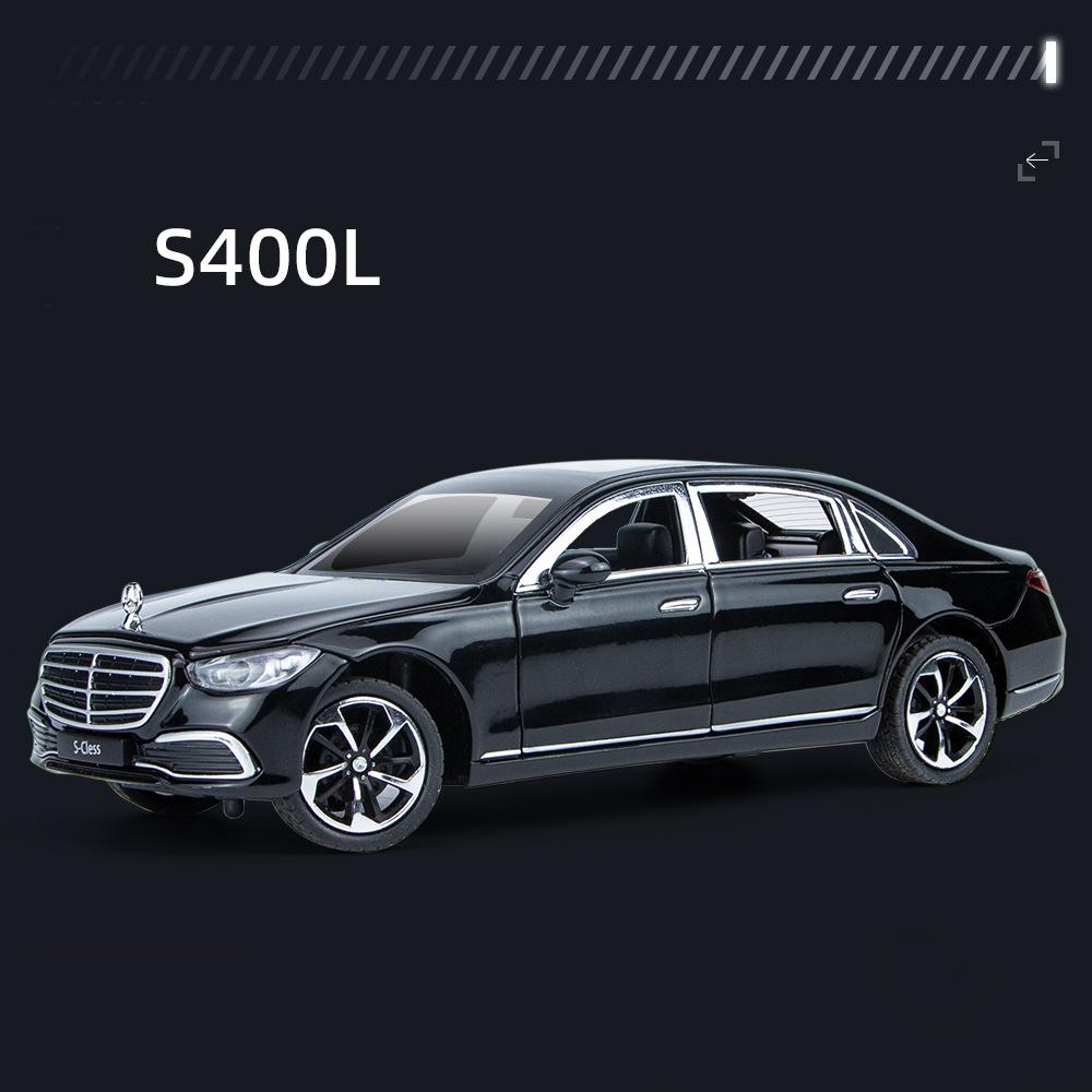 1/24 BENZ S400 S-Class Alloy Car Diecasts & Toy Vehicles Car Model Sound and Light Pull Back Car Toys Gifts