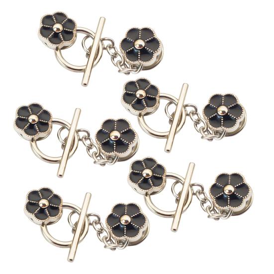 5 шт. Пуговицы-цепочки, застежки для кардигана, не требующие шитья, съемные декоративные пуговицы для свитеров, кардиганов, шалей