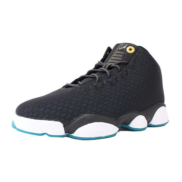 Air Jordan Horizon Low GS Черный Металлик Золотой Рио Бирюзовый Белый 846365-019