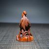 Chinese Antique Boxwood Wood Carving Exquisite Rooster Statue Collection Art