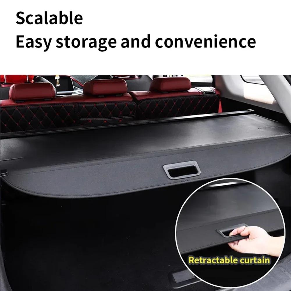 For Hyundai Santa Fe TM 2019~2024 2024 2024 Rear Trunk Cargo Cover Partition Board Privacy Shield Shade Curtain Blind Accessorie
