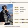 Autumn/Winter Korean Houndstooth Knit Snood: Thick Warm Versatile Scarf/Shawl