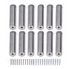 12 Set Stainless Steel Standoff Screws 19x80mm Advertising Screws Mounting Hardware for Hanging Acrylic Picture Frame
