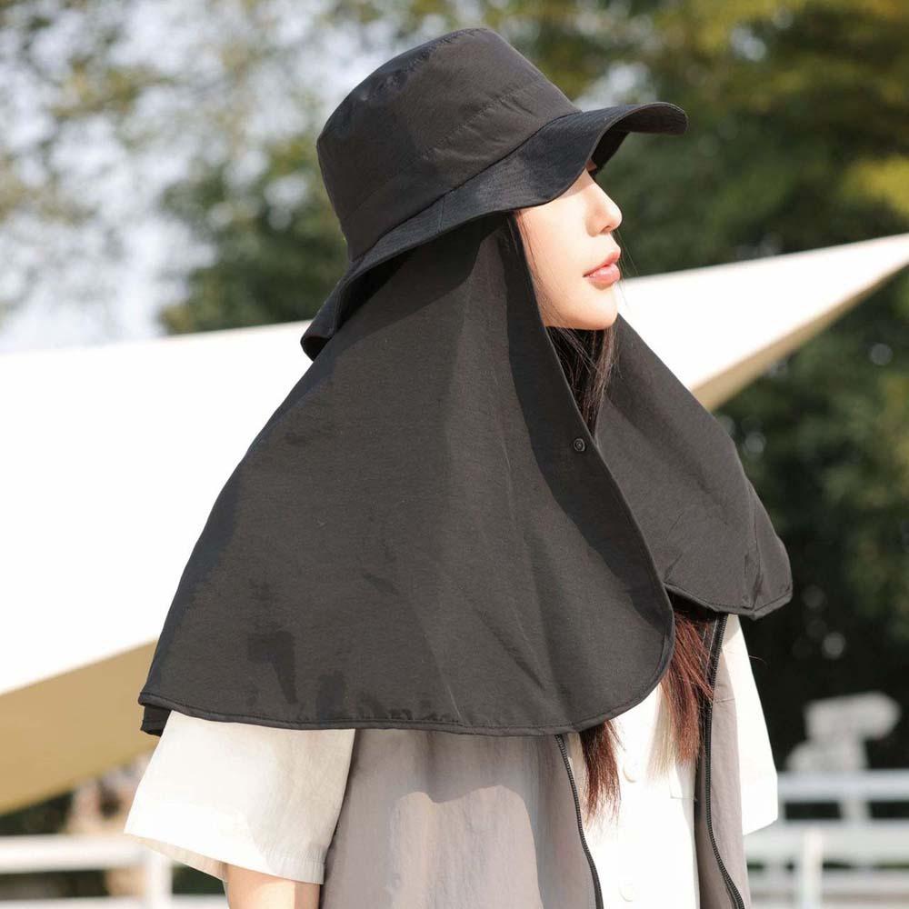 Кепка для альпинизма с широкими полями Эластичная женская кепка от солнца Кепка с отверстием для хвостика Шаль Шляпа рыбака Женская