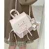 Korean Version of Sweet Bow Tied Backpack Small Bag for Women with Niche Super Hot Backpack Design Sense Shopping School Bag