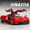 1:32 Pagani Huayra Bc Dinastia Alloy Sports Car Diecast Model Toy With Sound Light Pull Back Doors Opened Vehice Children's Gift