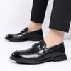 Модная весна-осень, новые дизайнерские роскошные туфли для мужчин, модные повседневные мужские туфли, однотонные кожаные мокасины для мужчин