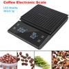 Digital LED Display 3KG/0.1g High Precision G/oz/ml Electronic Rechargeable Type-C Coffee Kitchen Weight Scale Auto Timer