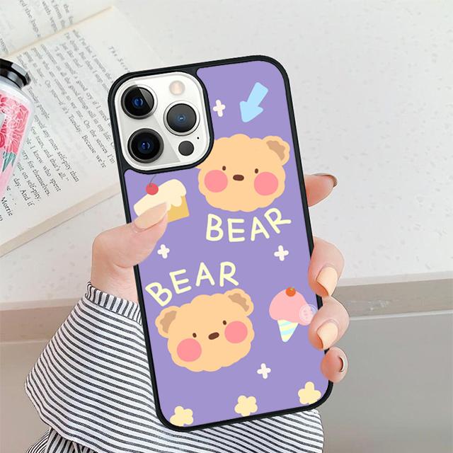 Cartoon Cute Background Phone Case For iPhone 17 Air 16 15 14 plus 12 13 Pro max Soft Bumper Shell Cover coque