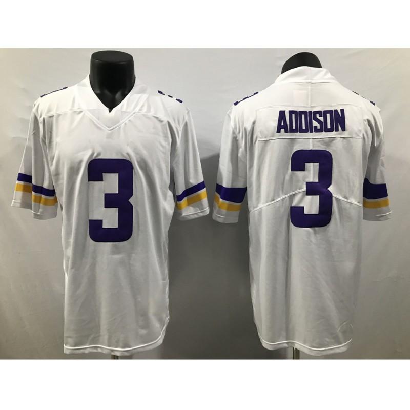 Minnesota Vikings 9 McCarthy 18 Jefferson Football Jersey Embroidered Game Uniform Men Women