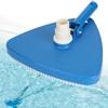 Портативный утяжеленный треугольный корпус для бассейна с пылесосом и щеткой для чистки инструментов, аксессуары