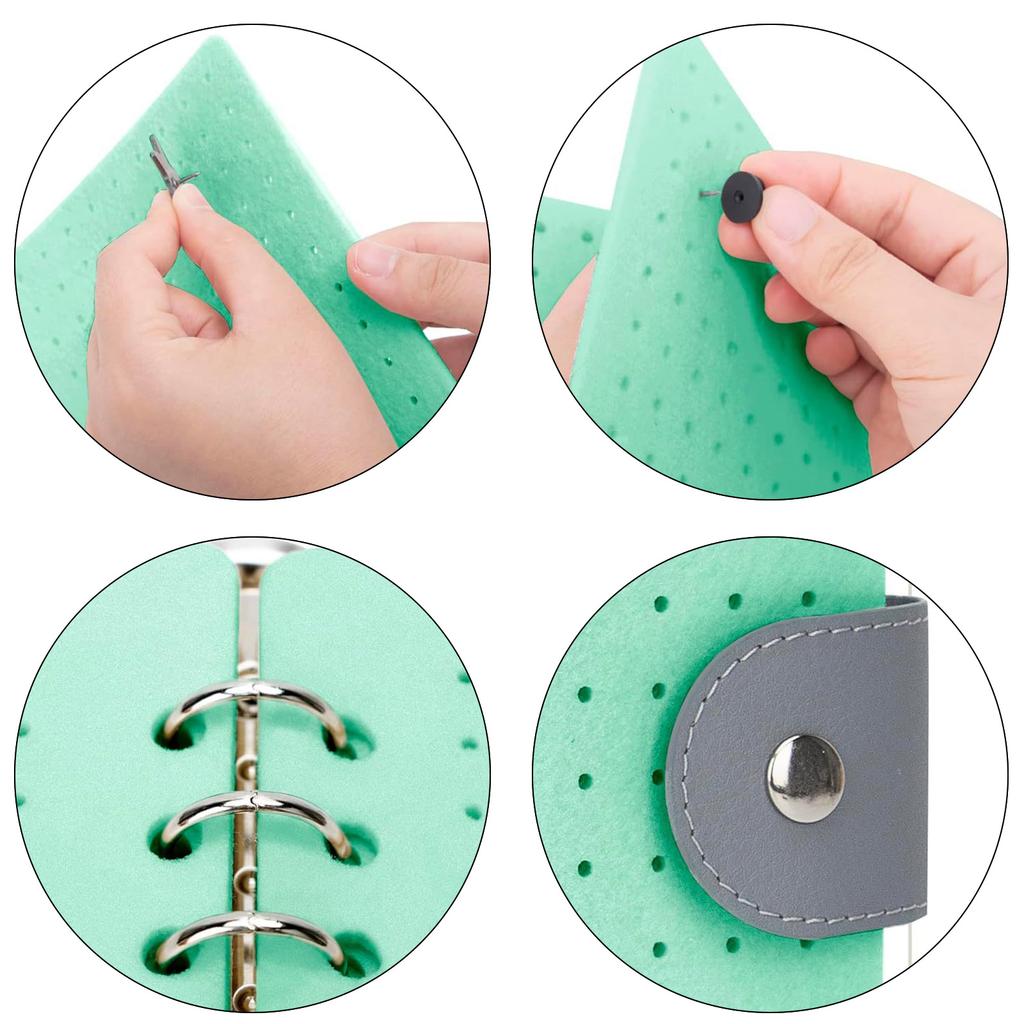 Практичные прочные фетровые книги для хранения булавок с 6 страницами, переносной альбом для хранения эмалевых булавок и сережек