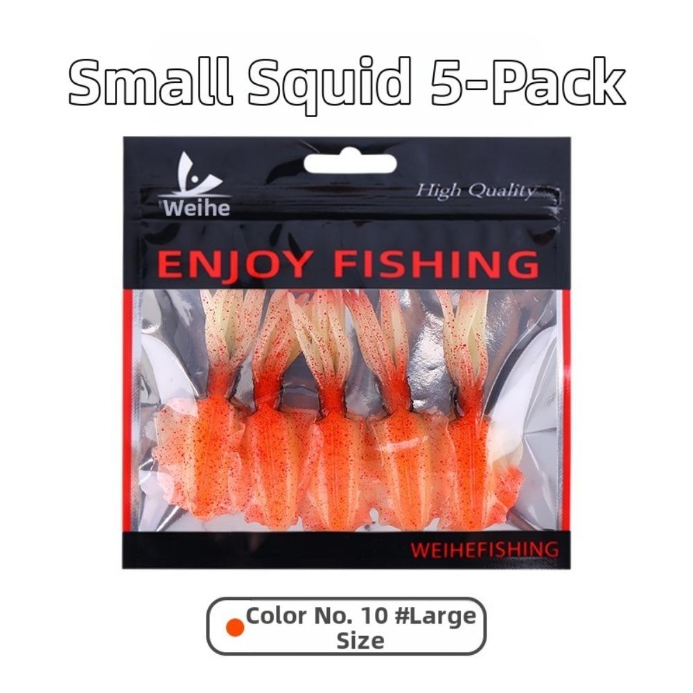 Lifelike Design Squid Fishing Bait Soft Material PVC Swimbait 2026 Fishing Lure Fishing