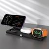 3 In 1 Magnetic Wireless Charger Stand For iPhone 15 14 13 Pro Max  Watch 8 7 6 Airpods Induction USB Fast Charging Station