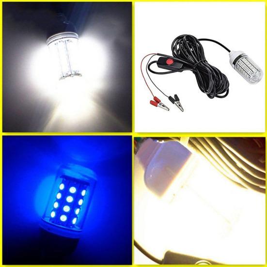 MUQZI спортивный аксессуар 12 В 15 Вт супер яркий подводный 108 светодиодный светильник для ночной рыбалки, привлекающий рыбу