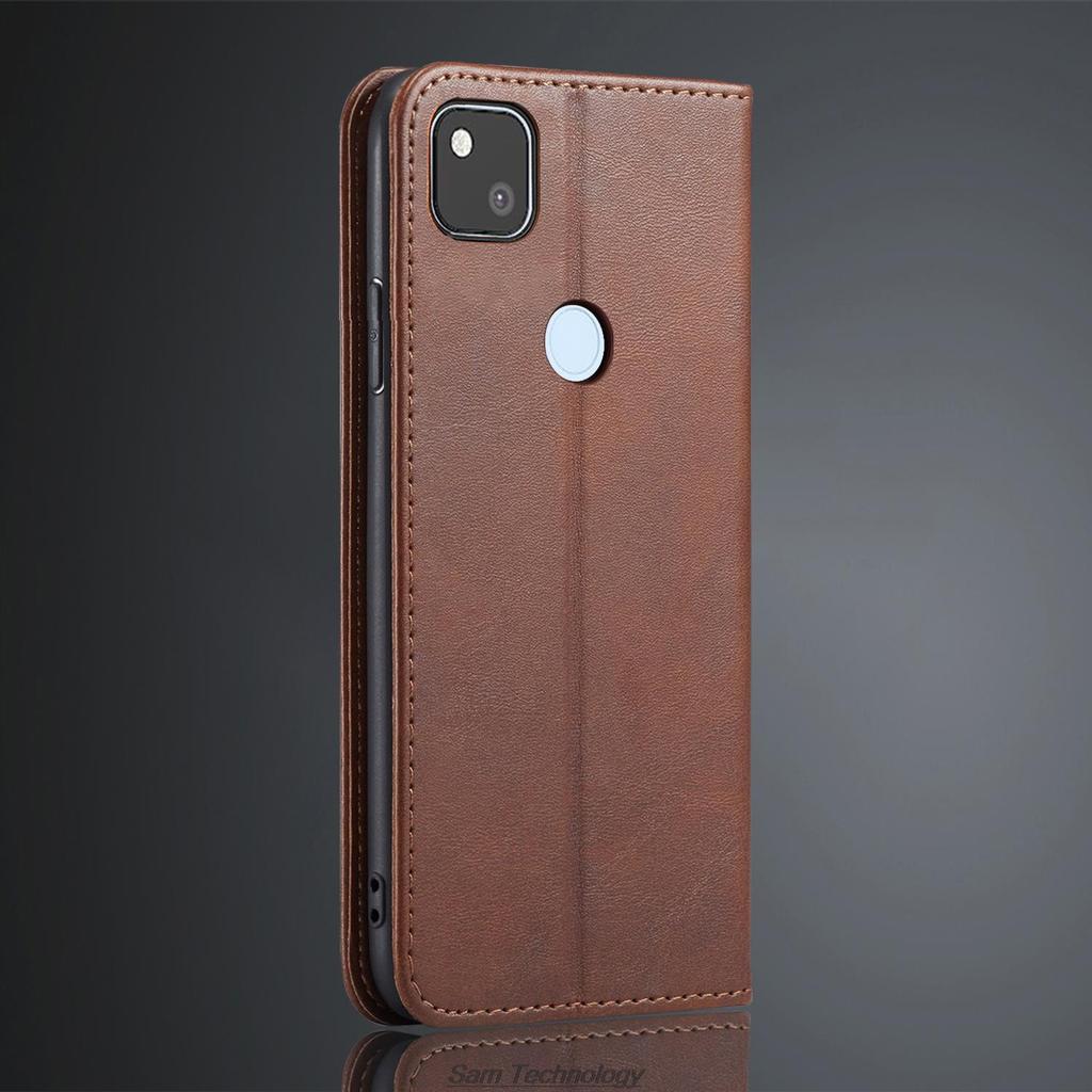 Магнитный кожаный чехол для Google Pixel 4A (4G 5.81") Pixel4A кобура флип чехол кошелек телефон сумки Fundas Coque