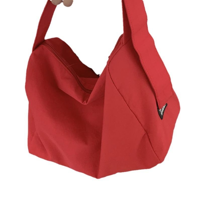 Кэжуал холщовая сумка в студенческом стиле женская 2025 новый простой тоут универсальная вместительная сумка-мессенджер сумка-подушка