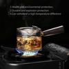 500Ml Glass Teapot with Infuser Liner Filter Tea Maker Wooden Handle Office Boil Ware Set Kettle