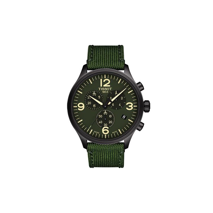Tissot Коллекция Soko Кварцевый механизм Водонепроницаемость 100 м Мужские часы Часы 45 мм Зеленый циферблат T116.617.37.097.00