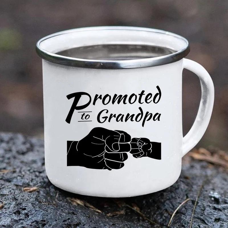 Оригинальные чашки для завтрака, чтобы сублимировать лучший в мире дедушка принт креативные эмалированные кофейные кружки чашка кофе кружка для путешествий кавайное пиво