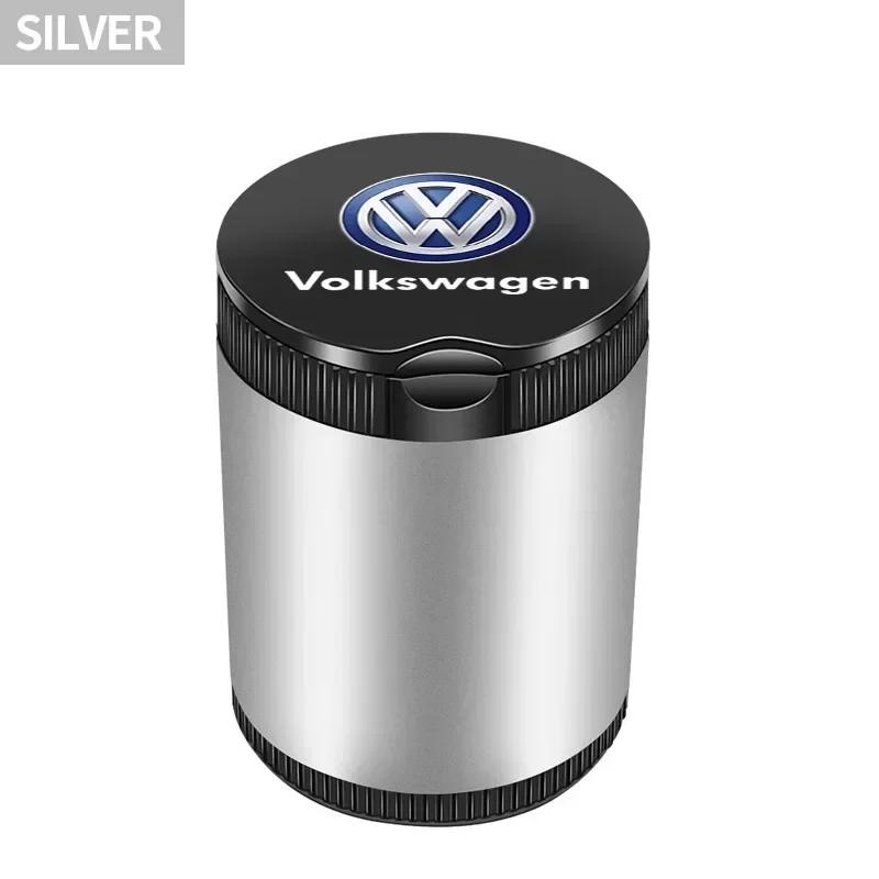 For VOLKSWAGEN VW New Jetta VW For Volkswagen Car Cigarette Ashtray Cup LED Light Portable Detachable For VW GTI Polo Golf Passa