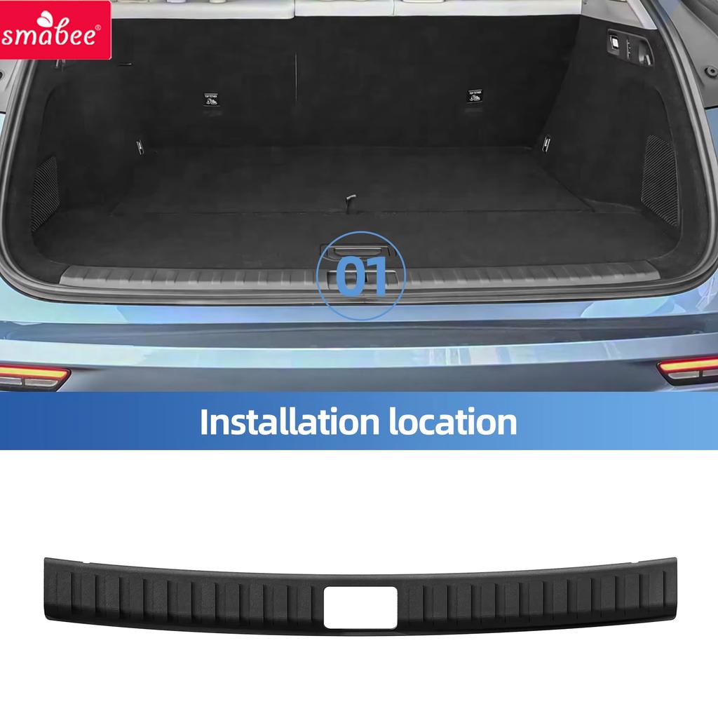 Smabee for Zeekr 7X 2024-2026 5Seats Rear Trunk Door Sill Guard Strip Inner Rear Bumper Guard Plate Cover Trim Car Accessories
