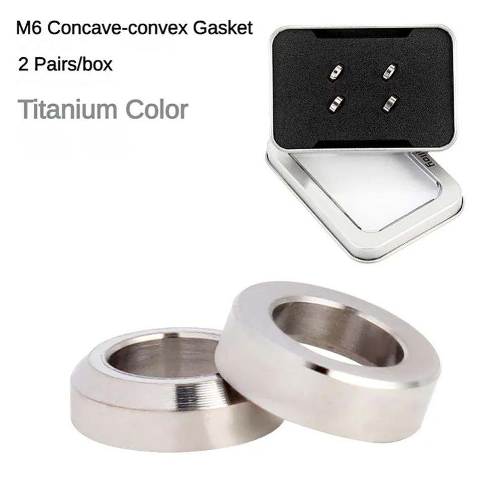 4 шт./компл. PVD-покрытие Проставка суппорта дискового тормоза Разноцветная Проставка монтажного болта MTB Шайба M6