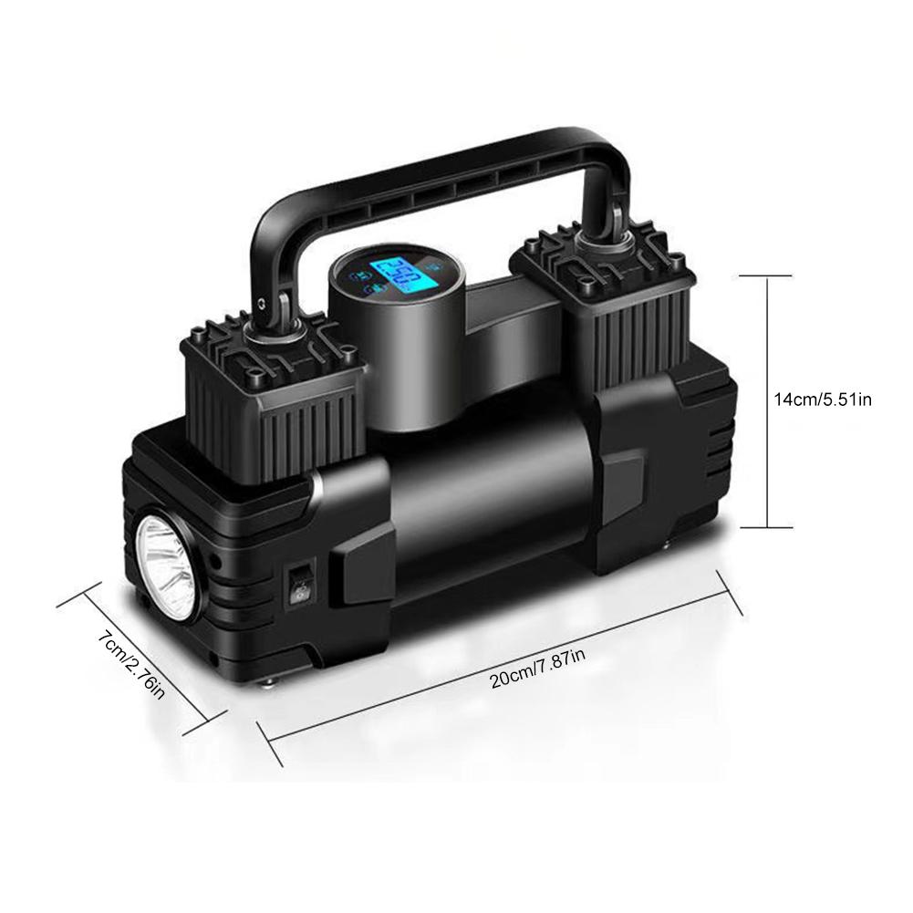 12 В 150 фунтов на квадратный дюйм воздушный компрессор двухцилиндровый сверхмощный насос для накачивания шин с манометром автомобильный мотоцикл электрический воздушный надувной насос