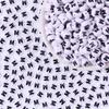 100 шт./пакет DIY Черно-белые английские акриловые бусины-буквы Ручная работа Браслеты Ожерелья Бусины Аксессуары