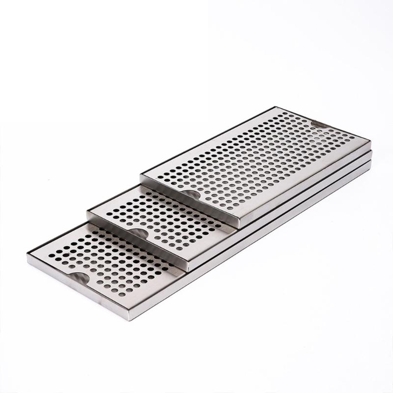 Metal steels Beer Drip Tray Metal Beer Tower Drip Pan Surfaces Mount No Drain Drip Tray Metal Drip Tray Enduring
