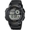 AE-1000W-1AV World Time Digital Men's Watch, Black/Gunmetallic, Overseas Model