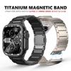 Титановый браслет для Apple Watch Ultra 2 49 мм Серии 10 9 8 7 se 5 4 6 магнитный ремешок для iwatch ultra 49 46 мм 42 мм 41 мм 45 44 мм