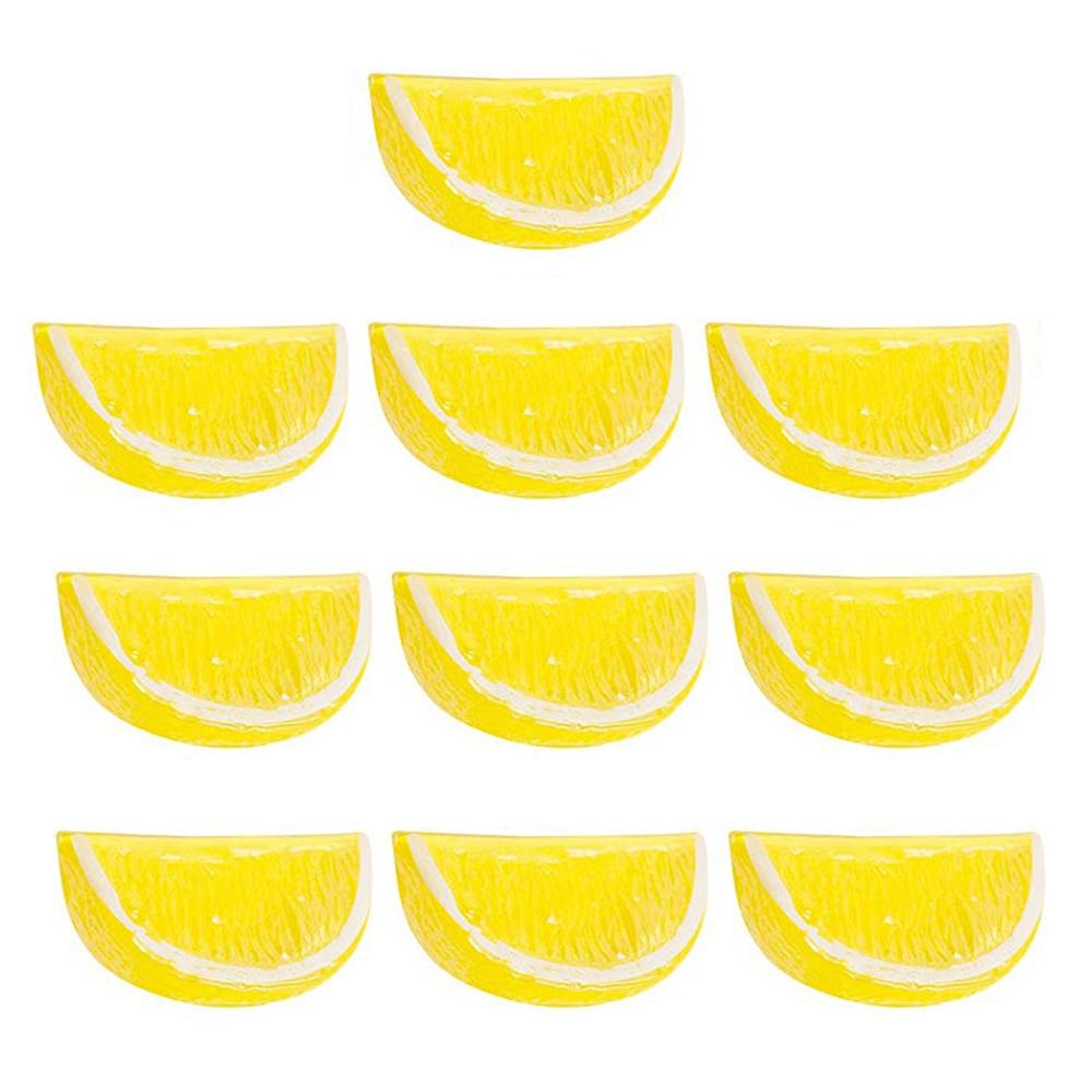 Decoration Photography Props Fake Limes Chips Artificial Lemon Slice Kitchen Decor Simulation Fruit