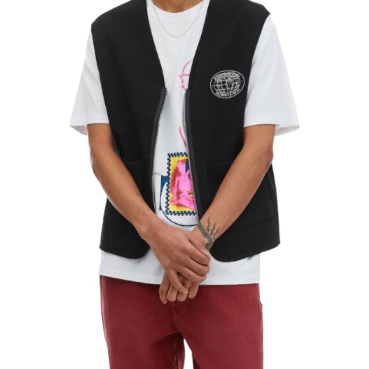 Thisisneverthat SS24 Zip Sweat Vest Unisex vest Purple Blue Black TN241TOWVL01BLK