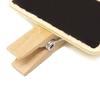 50Pcs Mini Chalkboard Signs Wooden Clip Reserved Table Signs Cute Mini Message Board for Memo Note Taking