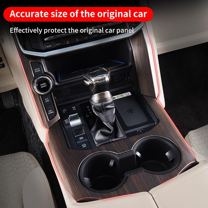 For 2021-2025 Toyota Land Cruiser 300 High Configuration Peach Wood Texture Interior Accessories LC300 Upgraded Modification