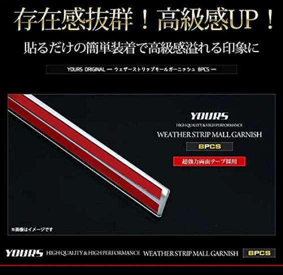 80 Series Noah Voxy Model Exclusive Weather Strip Mould Garnish 8PCS Stainless 80 NOAH VOXY Toyota TOYOTA S YOURS Early/Late [Material Steel]