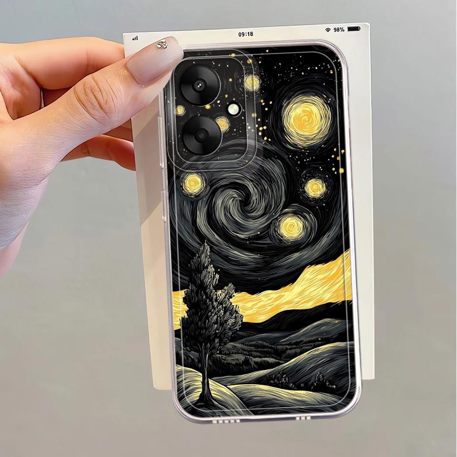 Soft Phone Cover Case for Xiaomi Poco X3 Pro X3 NFC Van Gogh Night Sky