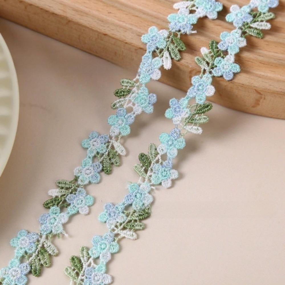 Water-soluble Flower Lace Trim 2cm Wide Small Floral Lace Embroidered Lace Trim Sewing Projects
