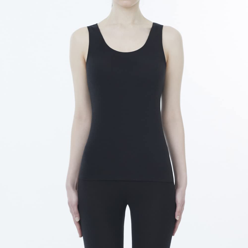 Внутренняя рубашка из материала Breath Thermo Underwear Rand Neck Bra Top with Cup My Breath Thermo Moisture Absorbing Heat Generation Underwear C2JA2803 Black